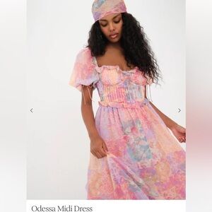 Odessa Midi Dress- For Love & Lemons